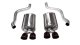 2.5 Inch Axle-Back Sport Dual Exhaust Black 3.5 Inch Tips 09-13 Corvette 6.2L Stainless Steel Cor...