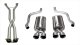 2.5 Inch Cat-Back Sport Dual Exhaust w/ Polished 3.5 Inch Tips 09-13 Corvette 6.2L Stainless Stee...