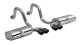 2.5 Inch Axle-Back Sport Dual Exhaust Black 3.5 Inch Tips 97-04 Corvette/Z06 5.7L Stainless Steel...