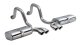 2.5 Inch Axle-Back Sport Dual Exhaust Polished 3.5 Inch Tips 97-04 Corvette/Z06 5.7L Stainless St...