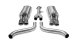 2.5 Inch Cat-Back Sport Dual Exhaust Polished 3.5 Inch Tips 86-91 Corvette C4 5.7L V8 L98 Stainle...