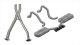 2.5 Inch Cat-Back Sport Dual Exhaust Tigershark 3.5 Inch Black Tips 97-04 Corvette / Z06 5.7L Sta...