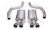 3.0 Inch Axle-Back Sport Dual Exhaust Twin 4.0 Inch Polished Tips 06-13 Corvette Z06 7.0L/ZR1 6.2...