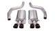 3.0 Inch Axle-Back Sport Dual Exhaust Twin 4.0 Inch Black Tips 06-13 Corvette Z06 7.0L/ZR1 6.2L S...