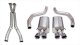 3.0 Inch Cat-Back Sport Dual Exhaust Twin 4.0 Inch Polished Tips 06-11 Corvette Z06 7.0L / ZR1 6....