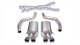 3.0 Inch Cat-Back Sport Dual Exhaust Twin 4.0 Inch Polished Tips 12-13 Corvette Z06 7.0L / ZR1 6....