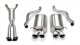 2.5 Inch Cat-Back Sport Dual Exhaust Polished 3.5 Inch Tips 05-08 Corvette Manual/A4 Auto Trans 6...