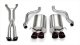 2.5 Inch Cat-Back Sport Dual Exhaust Black 3.5 Inch Tips 05-08 Corvette Manual/A4 Auto Trans 6.0L...