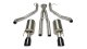 2.5 Inch Cat-Back Plus X-Pipe Sport Exhaust Dual Rear Exit 4.0 Inch Black Tips 05-06 Pontiac GTO ...