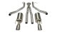 2.5 Inch Cat-Back Plus X-Pipe Sport Exhaust Dual Rear Exit 4.0 Inch Polished Tips 05-06 Pontiac G...