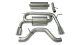 3.0 Inch Cat-Back Sport Dual Rear Exhaust 4.0 Inch Polished Tips 06-08 Hummer H3 3.5L/3.7L I-5 En...