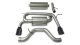 3.0 Inch Cat-Back Sport Dual Rear Exhaust 4.0 Inch Black Tips 06-08 Hummer H3 3.5L/3.7L I-5 Engin...
