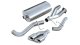 3.0 Inch Cat-Back Sport Single Side Exhaust 4.0 Inch Polished Tips 02-06 Cadillac Escalade/GMC Yu...