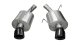 2.5 Inch Axle-Back Sport Dual Exhaust Black 4.0 Inch Tips 05-10 Mustang GT 4.6L/Shelby GT500 5.4L...