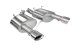 3.0 Inch Axle-Back Sport Dual Exhaust Polished 4.0 Inch Tips 11-14 Mustang GT/11-13 Boss 302 5.0L...