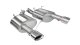 3.0 Inch Axle-Back Xtreme Dual Exhaust Polished 4.0 Inch Tips 11-14 Mustang GT/11-13 Boss 302 5.0...