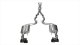 3.0 Inch Cat-Back Xtreme Dual Exhaust 4.0 Inch Black Tips 15-Present Ford Mustang GT Fastback (No...
