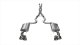 3.0 Inch Cat-Back Sport Dual Exhaust 4.0 Inch Polished Tips 15-Present Ford Mustang GT Fastback (...
