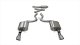 3.0 Inch Cat-Back Sport Dual Exhaust 4.5 Inch Polished Tips 15-17 Ford Mustang EcoBoost Fastback ...