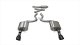 3.0 Inch Cat-Back Sport Dual Exhaust 4.5 Inch Black Tips 15-17 Ford Mustang EcoBoost Fastback 2.3...
