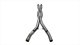 Double X-Pipe 3.0 Inch Stainless Steel 16-Present Ford Mustang GT350 Fastback 5.2L V8 Corsa Perfo...