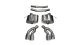 2.75 Inch Axle-Back Sport Dual Exhaust 4.0 Inch Polished Tips 16-Present Cadillac CTS-V Sedan 6.2...