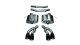 2.75 Inch Axle-Back Xtreme Dual Exhaust 4.0 Inch Black Tips 16-Present Cadillac CTS-V Sedan 6.2L ...