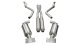 2.75 Inch Cat-Back Xtreme Dual Rear Exhaust GTX Polished Tips 08-10 Dodge Challenger SRT-8 6.1L V...