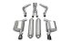 2.5 Inch Cat-Back Xtreme Dual Rear Exhaust 3.5 Inch Black Tips (No Tow Hitch) 05-10 Chrysler 300 ...