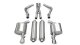 2.5 Inch Cat-Back Xtreme Dual Rear Exhaust 3.5 Inch Polished Tips (No Tow Hitch) 05-10 Chrysler 3...