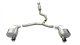 2.5 Inch Cat-Back Dual Rear Exit with Single 3.5 Inch Black PVD Pro-Series Tips Corsa Performance