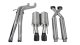 2.5 Inch Cat-Back Sport Dual Center Exhaust 4.0 Inch Black Tips 06-10 Jeep Grand Cherokee SRT-8 6...
