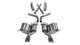 2.75 Inch Cat-Back Sport Single Exhaust 4.5 Inch Polished Tips 12-Present Jeep Grand Cherokee SRT...