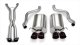 2.5 Inch Cat-Back Xtreme Dual Exhaust Black 3.5 Inch Tips 05-08 Corvette A6 Auto Trans 6.0L/6.2L ...