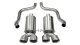 2.5 Inch Axle-Back Xtreme Dual Exhaust Polished 3.5 Inch Tips 05-08 Corvette 6.0L/6.2L Stainless ...