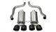 2.5 Inch Axle-Back Xtreme Dual Exhaust Black 3.5 Inch Tips 09-13 Corvette 6.2L Stainless Steel Co...