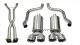 2.5 Inch Cat-Back Xtreme Dual Exhaust Polished 3.5 Inch Tips 09-13 C6 Corvette 6.2L Stainless Ste...