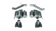 3.0 Inch Axle-Back Sport Dual Exhaust 4.0 Inch Polished Tips 16-Present Cadillac ATS-V 3.6L Turbo...