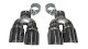 Two Twin 4.0 Inch Polished Tips Clamps Included Dual Rear Exit For Corsa Cadillac ATS-V Exhaust O...