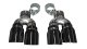 Two Twin 4.0 Inch Black Tips Clamps Included Dual Rear Exit For Corsa Cadillac ATS-V Exhaust Only...