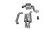 3.0 Inch Cat-Back Touring Single Rear Exhaust 3.0 Inch Polished Tips 06-10 Volkswagen Jetta GLI M...