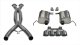 2.75 Inch Valve-Back + X-Pipe Dual Rear Exit with Quad 4.5 Inch Polished Pro-Series Tips 2014-201...