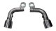 Two Single 4.5 Inch Polished Tips Clamps Included Dual Rear Exit For Corsa Camaro SS Exhaust Only...