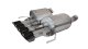 Corvette 2.75 Inch Valve-Back w Dual Mode NPP Dual Rear Exit with Quad 4.5 inch Black Pro-Series ...
