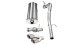 3.0 Inch Cat-Back Sport Single Side Exhaust 4.0 Inch Polished Tips 11-14 Cadillac Escalade/GMC Yu...