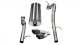 3.0 Inch Cat-Back Single Rear Exit with Twin 4.0 Inch Black PVD Pro-Series Tips Corsa Performance