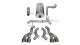 3.0 Inch Cat-Back Sport Dual Rear Exit Exhaust 4.5 Inch Polished Tips 12-14 Cadillac Escalade DUB...