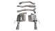 3.0 Inch Cat-Back Sport Dual Rear Exit Exhaust 4.0 Inch Polished Tips 13-19 Cadillac ATS Sedan/Co...