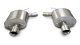 2.5 Inch Axle-Back Touring Dual Exhaust 4.0 Inch Polished Tips 09-14 Cadillac CTS-V Sedan 6.2L V8...