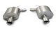 2.5 Inch Axle-Back Sport Dual Exhaust 4.0 Inch Polished Tips 09-14 Cadillac CTS-V Sedan 6.2L V8 S...